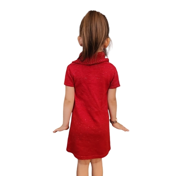 Faded Glory Red Glutter Sweater Dress - Picture 4 of 7